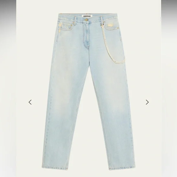 DARKPARK NAOMI - CHAIN ADORNED BOYFRIEND STRAIGHT LEG DENIM